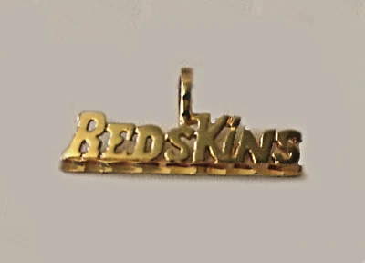Washington Redskins Necklace Pendant  24k Gold Plated Washington Football Team - Image 1 of 3