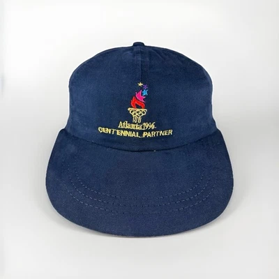 Gorra de ala ancha azul Centennial Partner 1996 vintage de los Juegos Olímpicos de Atlanta Foto 1 de 4
