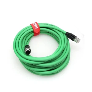 DRRI M12 D-Code 4pin Male to RJ45 4 Pin Networking Cable Waterproof Ethernet ... - Afbeelding 1 van 6