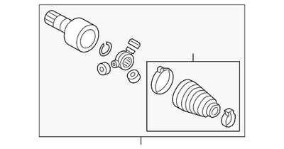 Conjunto de junta interior original Volkswagen 3QF-498-103-D Foto 1 de 2