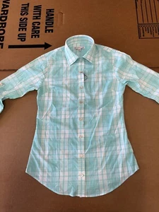 NWT WOMEN'S PETER MILLAR BUTTON DOWN, SIZE: XS, COLOR: SUC/W (C423) - Picture 1 of 3