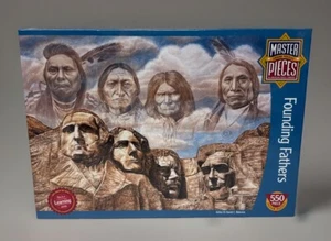 Master Pieces 550 Piece Founding Fathers History Native American Puzzle Sealed - Picture 1 of 2