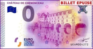 UEAM / CHATEAU DE CHENONCEAU / BILLET 0 € / NULL EURO-SCHEIN / 0 € 2015-1 - Picture 1 of 1