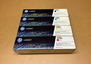 4 x GENUINE HP 130A / CF350A CF351A CF352A CF353A SET - For HP M176 MFP M177 - Picture 1 of 4
