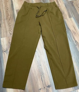 ⚡️A New Day Women's High-Rise Knit Ankle Pull-On Pants - Olive Green (S) - Picture 1 of 7