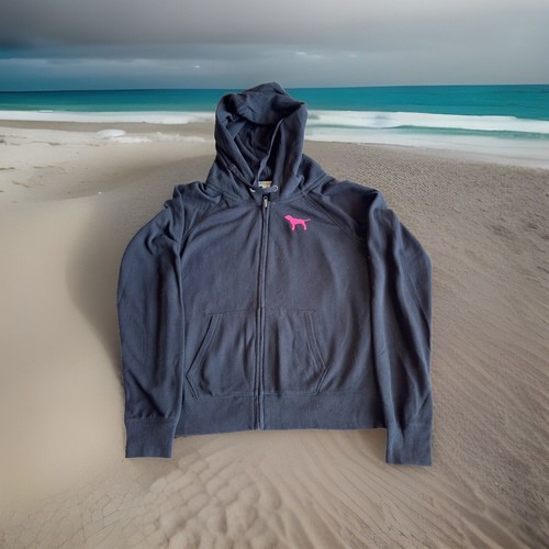 UNDERCOVER Maglione ROSA Victoria's Secret donna media felpa con cappuccio pullover paillettes 70817