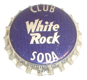 Vintage Unused White Rock Club Soda Bottle Cap Orange Crush Bott Co Kewaunee Wis - Picture 1 of 3