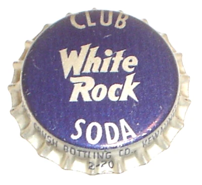 Vintage Unused White Rock Club Soda Bottle Cap Orange Crush Bott Co Kewaunee Wis - Image 1 of 3