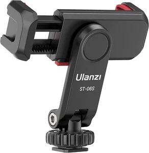Phone Tripod Mount Holder for Iphone - ULANZI ST-06S Camera Hot 2 Cold Shoe Phon - Photo 1 sur 12