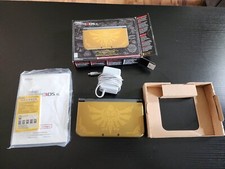 Nintendo New 3DS XL Hyrule Limited Edition Console - Gold, CIB Tested Working