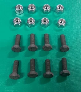 NEW Land Rover Series 2 2a 3 SHERARDIZED Axle Bump Stops to Chassis Bolt Kit - Picture 1 of 1