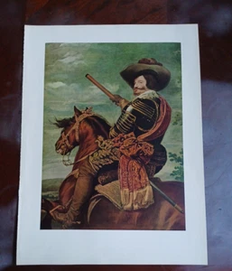 Old Print Great Masterpieces Velazquez The Count Duke of Olivares - Picture 1 of 3