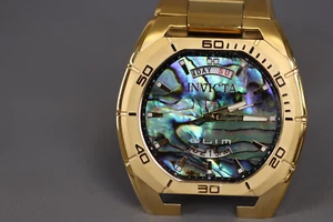 INVICTA Slim Men 48mm Stainless Steel Gold Blue+Green dial VJ55 Quartz - Picture 1 of 5