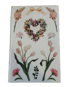 PEGATINAS VINTAGE DE LA SEÑORA GROSSMAN Flores de Primavera Tulipanes Rosos 4 Hojas Yarda 1999 - Imagen 1 de 2