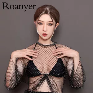 Roanyer Tazza C Artificiale Silicone Forma Est West Forma Seno per Crossdresser - Foto 1 di 13