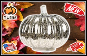 MWGEAR Mercury Glass Pumpkin Light Lamp Decor- Fall Thankgiving Halloween NEW - Picture 1 of 9