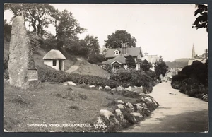 Postcard Okehampton Devon stone Simmons Park posted 1937 RP Chapman 19956 - Picture 1 of 2