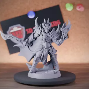 Tiefling Demon Prince Miniatur Hexenmeister Dungeons and Dragons Mini DnD 5e TTRPG - Bild 1 von 8