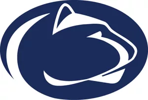 Penn State Nittany Lions logo 4" White or Blue Vinyl Decal Truck Car Window - Picture 1 of 5