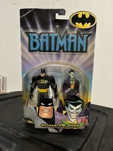 NEW Batman vs Joker Action Figure Set Batman Animated Mattel 2002 Vintage - Picture 1 of 2