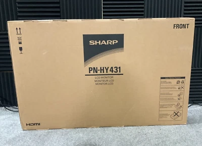 New! Sharp PN-HY431 43" Commercial LED LCD Signage Display 4K PN-HY431 ✅❤️️✅❤️️ - Image 1 of 4