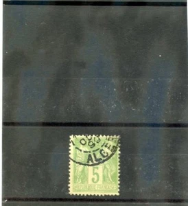 ARGELIA, PRECURSOR, (YT 102)F-VF1898 5c AMARILLO VERDE, CDS 1899 ------ - Imagen 1 de 1