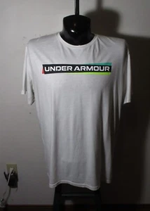 Men's UNDER ARMOUR White Cotton Short Sleeve T-Shirt Size XXL - Picture 1 of 6