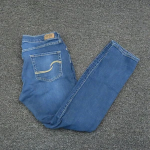 Levis Jeans Womens Size 12 Blue Curvy Straight Cut Stretch Denim Casual Ladies - Picture 1 of 10