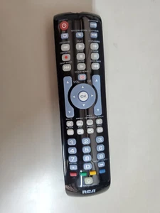 RCA Universal Remote Control 4 Device Ready Black Backlit Keypad RCRN04GZ R25947 - Picture 1 of 2