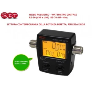 NISSEI ROSMETRO - WATTMETRO DIGITALE RS-50 (VHF e UHF) RS-70 (HF+ 6m) RS-70MAX - Zdjęcie 1 z 4