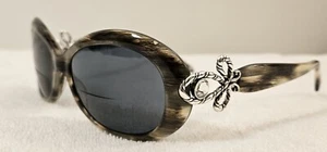 Brighton Mckinny Gray Oval Sunglasses FRAMES ONLY - Picture 1 of 10