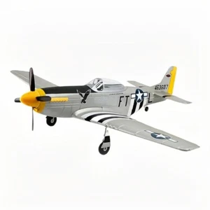 Dynam P-51 Mustang V2 Silver RC Warbird Plane 1.2m Wingspan - Picture 1 of 30