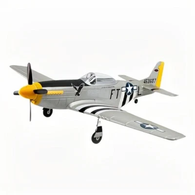 Dynam P-51 Mustang V2 Silver RC Warbird Plane 1.2m Wingspan - Image 1 of 4