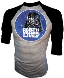 VTG 70s Orig Classic STAR WARS 1977 esb DARTH VADER LIVES MISPELLED NEW t-shirt - Picture 1 of 1