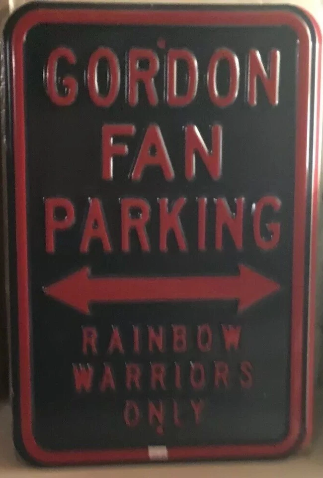 Gordon Fan Parking Only 12"X18" Metal Sign 2Lb/12oz. Real Deal - Image 1 of 1