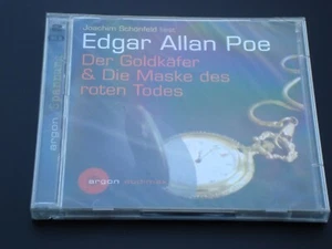 Edgar Allan Poe 2CD Hörbuch: Der Goldkäfer & Die Maske des roten Todes - Neu - Bild 1 von 2