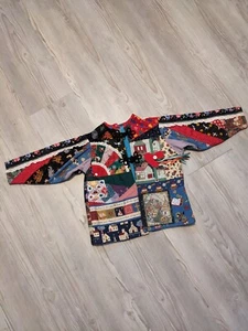 Handmade Kids Jacket Patchwork Jacket With Front Pockets  Size M-L - Picture 1 of 22