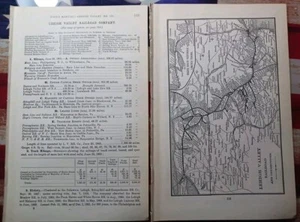 1906 Train Route Map + Report LEHIGH VALLEY RAILROAD Fairview Pennsylvania - Picture 1 of 15