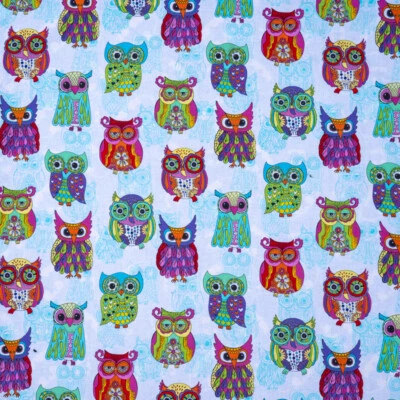 OCEANIA LEGENDS Eulen Print Bandana Vogel Kopftuch Gothic Biker Chemo.