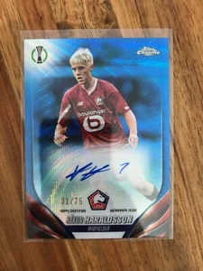 RC 2023-24 Topps Cromo UCL Onda Azul/75 Hakon Haraldsson - Imagen 1 de 2