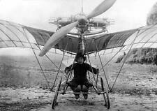 Early days of aviation Miss Aboukaia in a Santos Dumont flying- 1910 Old Photo