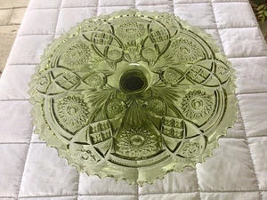 Imperial Glas Vintage Kuchenständer Moos Apfelgrün Top - Bild 1 von 11