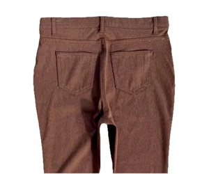 Womens Pull On Pants Size 12 14 Terra-Cotta Skinny High Waisted Time Tru NWOT - Picture 1 of 8