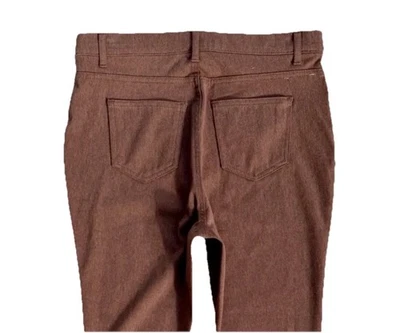 Womens Pull On Pants Size 12 14 Terra-Cotta Skinny High Waisted Time Tru NWOT - Image 1 of 4