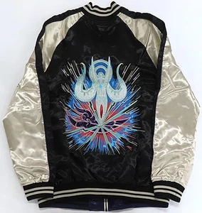 Final Fantasy Hydaelyn & Zodiark Embroidered Jumper, Black x White, XL Size, &q - Picture 1 of 8