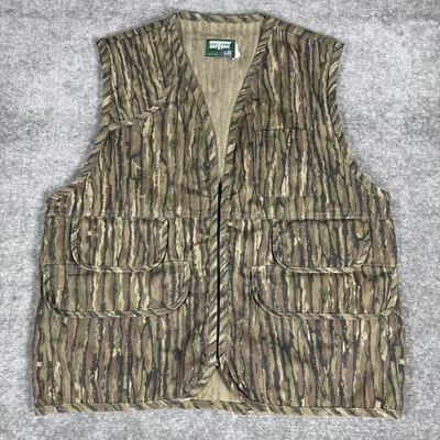 SafTbak Vest Men’s XL Realtree Camo Hunting Trap Shoot Game Bird Zip - Image 1 of 4