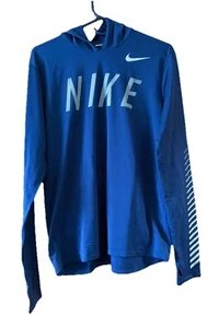 Nike Running Langarm Dri-Fit Hoodie Herren Medium Blau Miler Flash - Bild 1 von 2