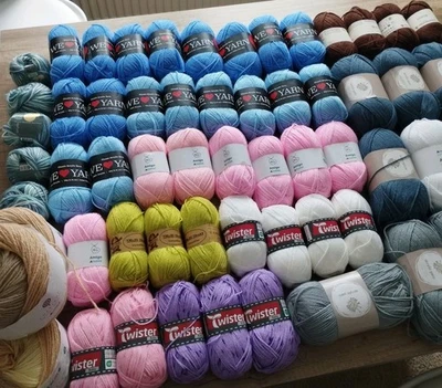 3900gr. Wolle, Wollpaket, Stricken, Häkeln, 3,9kg, Neu - Bild 1 von 4