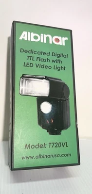 Albinar T729VL Dedicated TTL Flash + LED Video Light for Canon E-TTL - Image 1 of 4
