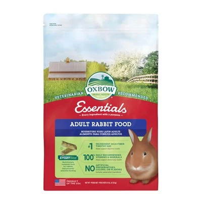Oxbow Essentials Adult Rabbit Food - All Natural Adult Rabbit Pellets - 10 lb.